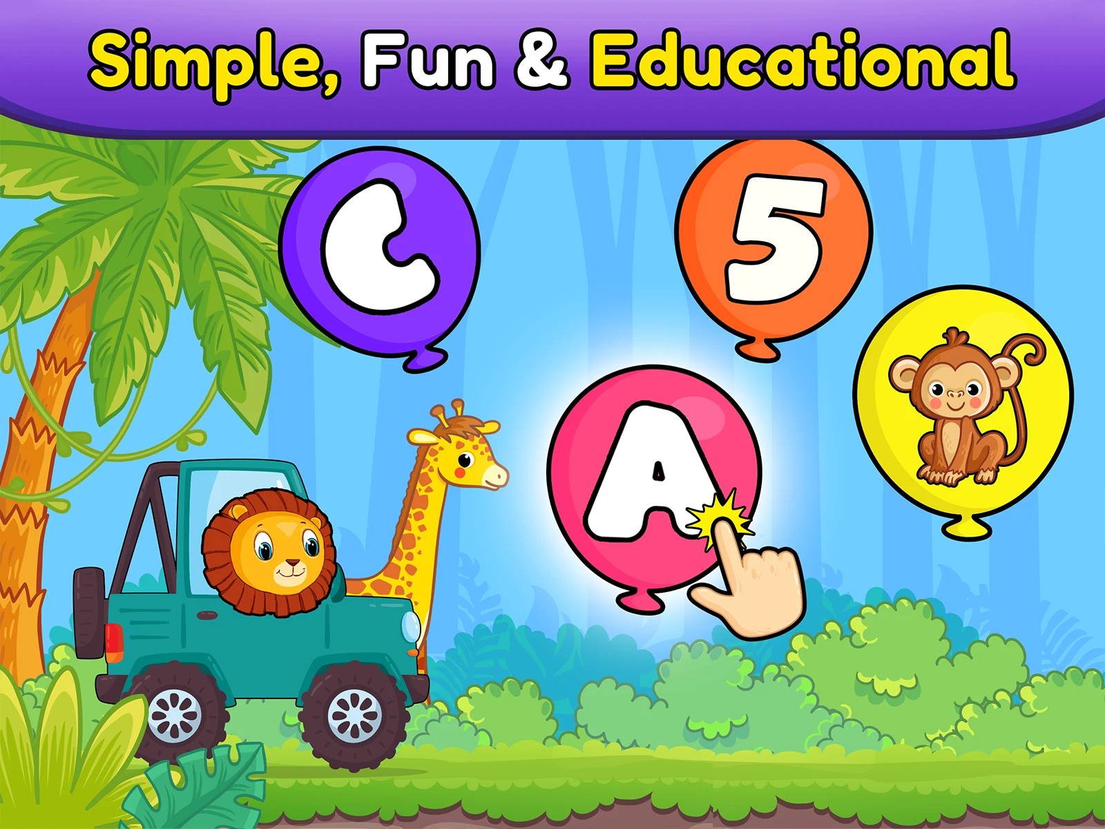 Balloon Pop Kids Learning Game screenshot