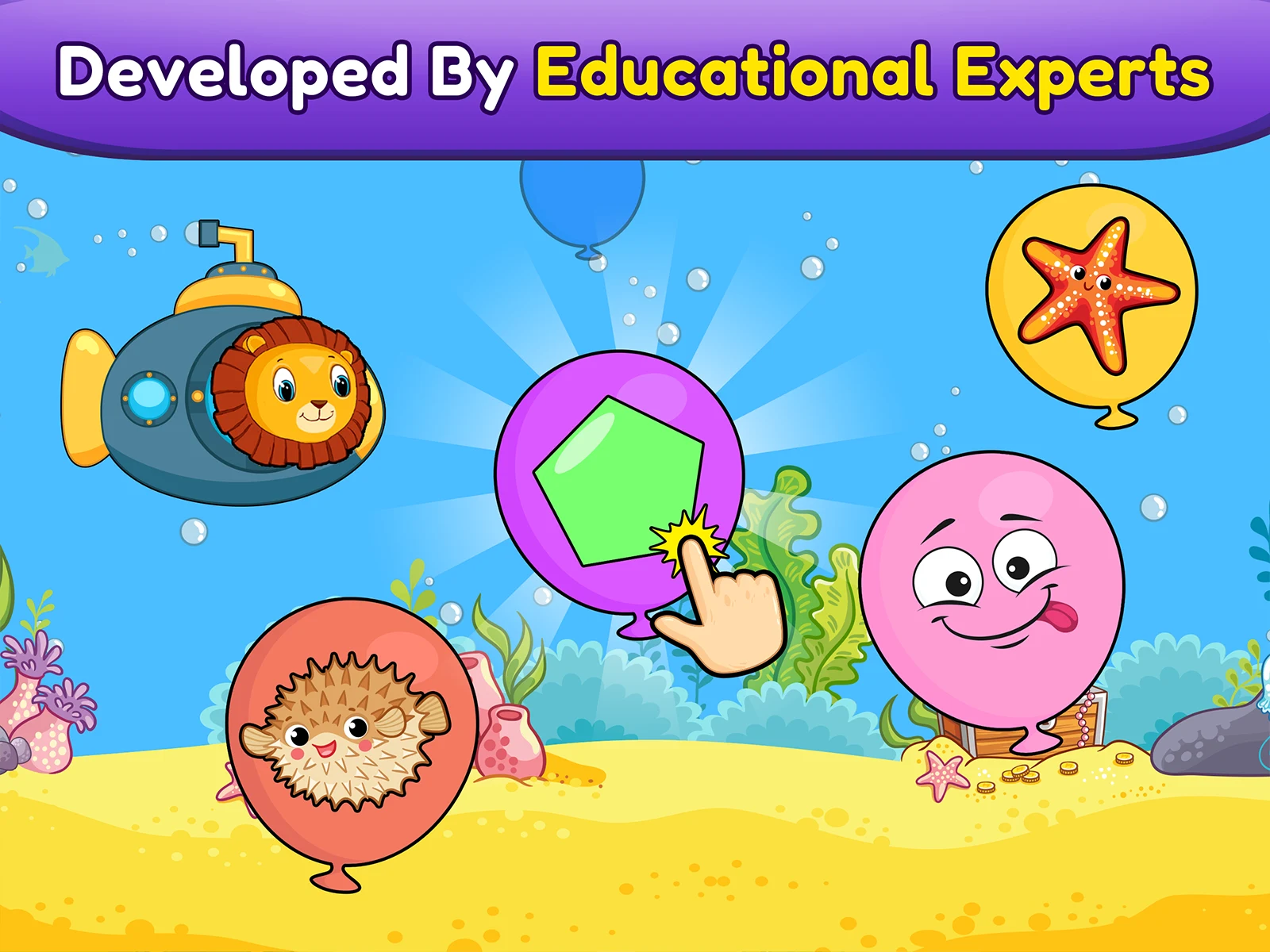 Balloon Pop Kids Learning Game screenshot