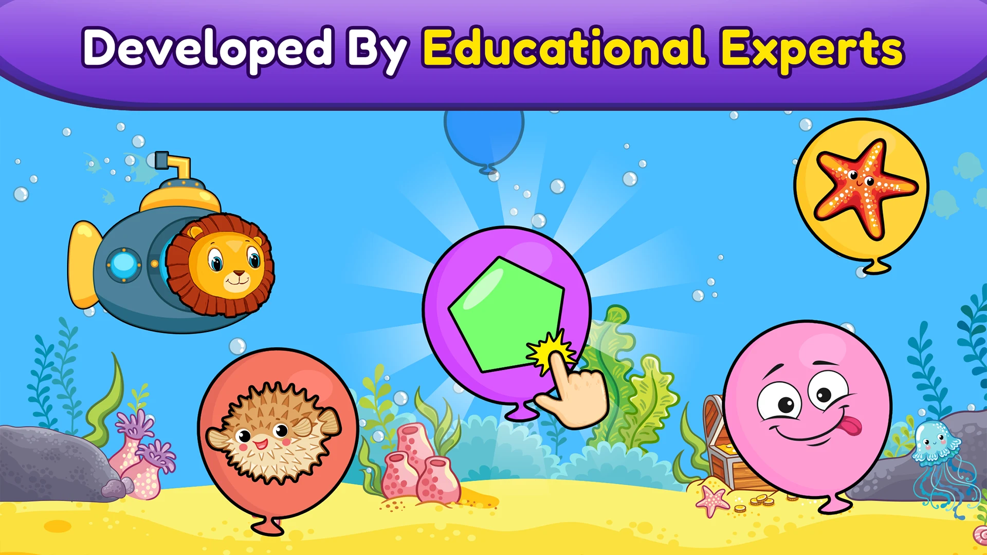 Balloon Pop Kids Learning Game screenshot
