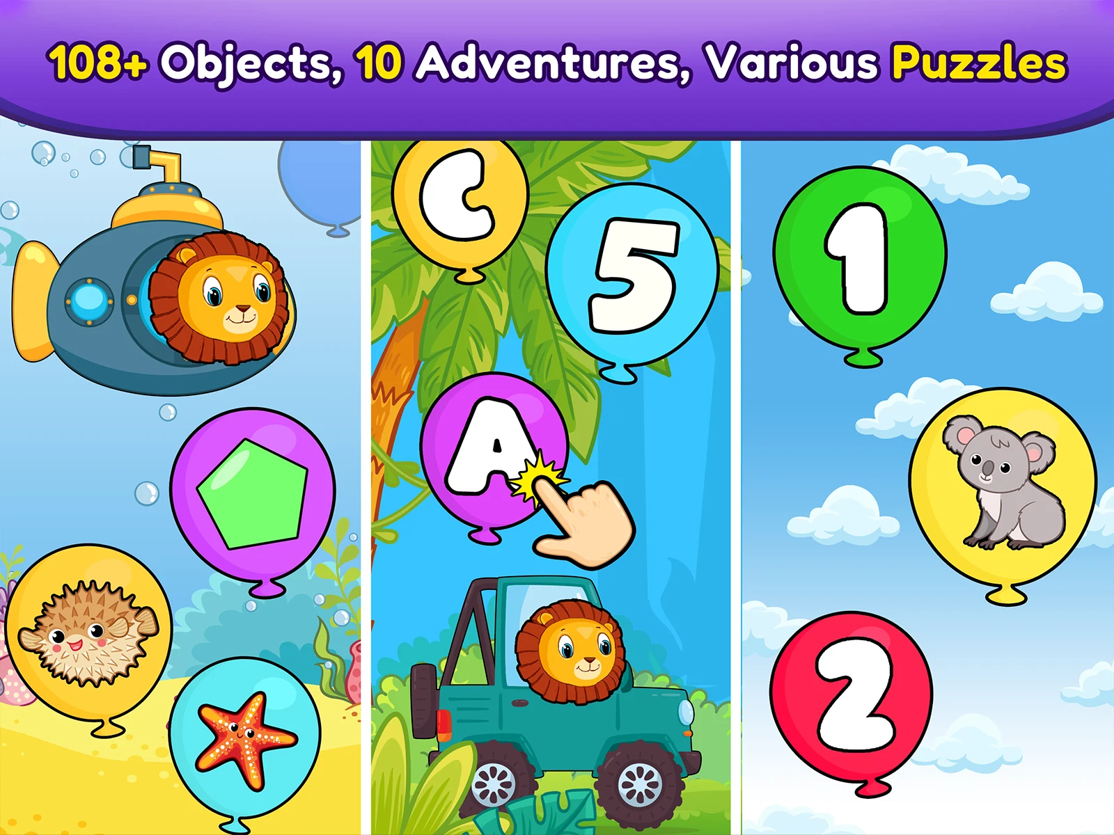 Balloon Pop Kids Learning Game screenshot
